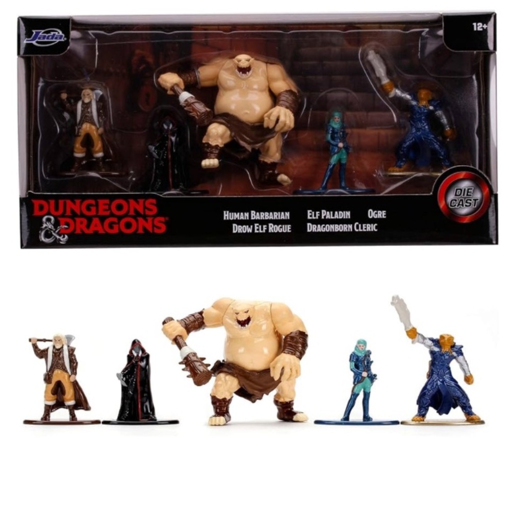 Jada Dungeons & Dragons 5 DIE-CAST Figure Pack die cast new unopened
